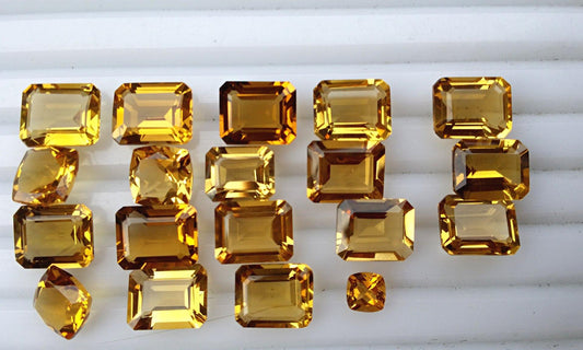 Faceted Citrin Gemstones