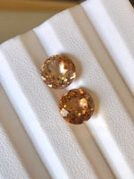 Buy Round Brilliant Cut Brown Topaz Faceted Gemstones Pair