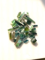 Raw tourmaline blue crystals