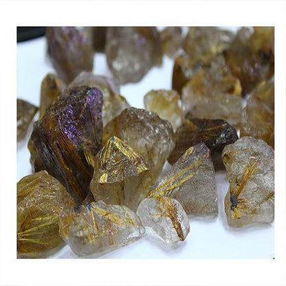 1kg Rutile Quartz Crystals - Golden Rutile Quartz Crystals for Sale.