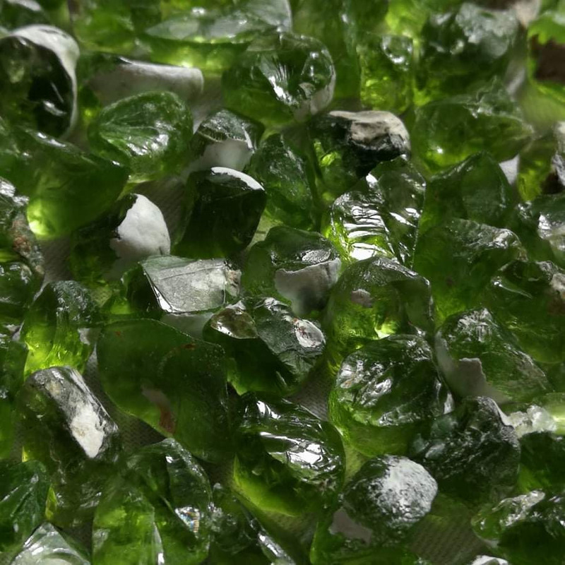 Rough Peridot Stones for Faceting