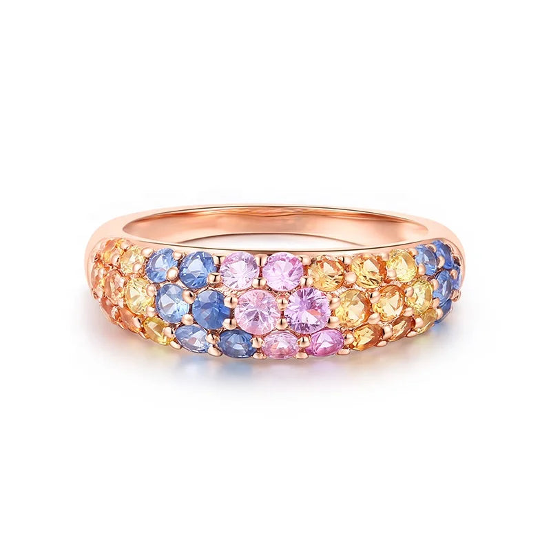 Buy Vintage Style Pink Gold Sapphire Ring