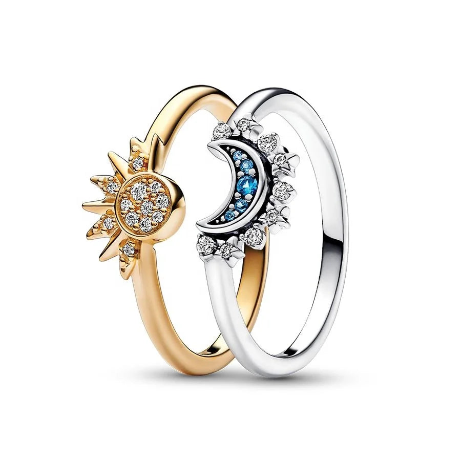 Celestial Sun & Moon Ring Set Celestial Sun & Moon Ring Set