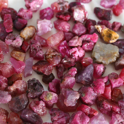 Rough Rubies for beading