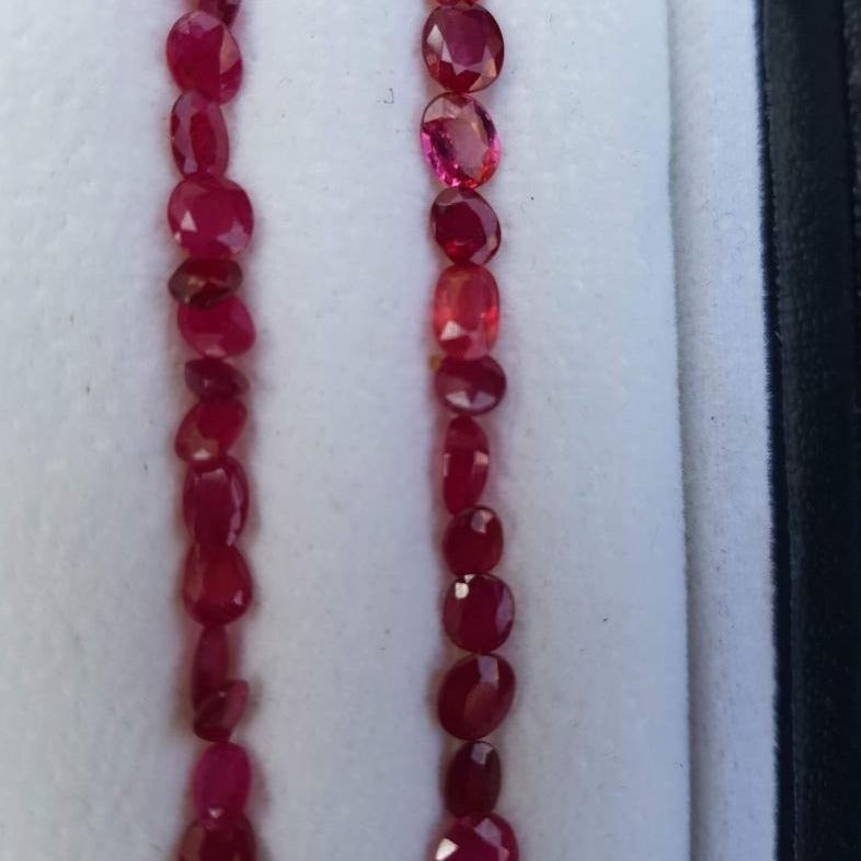 Natural uneated faceted ruby gemstone for sale 
