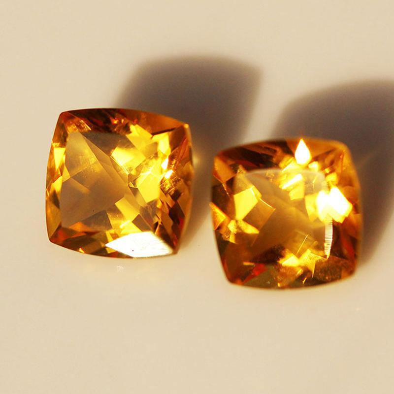 Citrine Gemstones Pair for Earrings