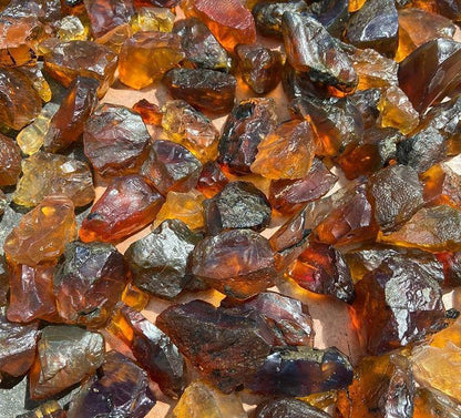Natural rough amber gemstones for sale