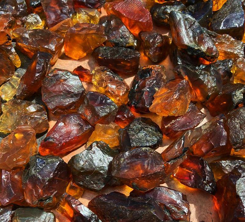 Natural Rough amber Gemstones- Bermite