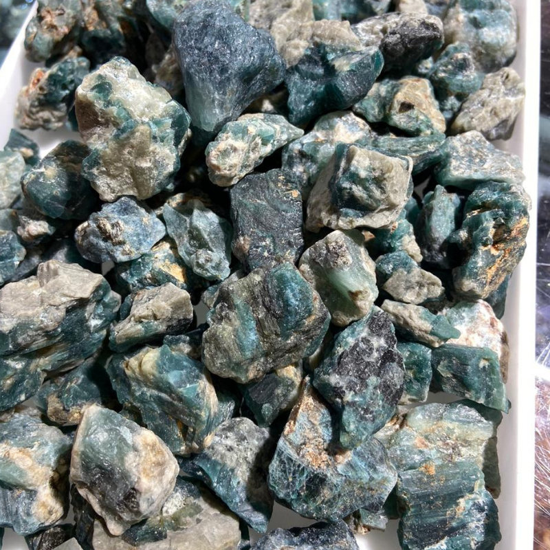 3KG Raw Grandidierite Stones - Extremely Rare Grandidierite - Folkmarketgems