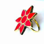 Coral Afghan tribal Ring | Kuchi tribal rings for sale