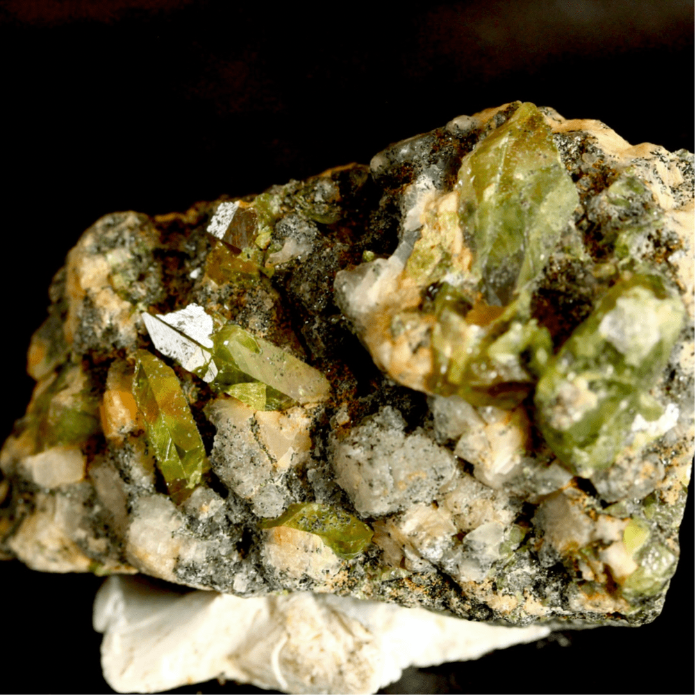 Mint Green Sphene Crystals from Haramosh Mineral specimens