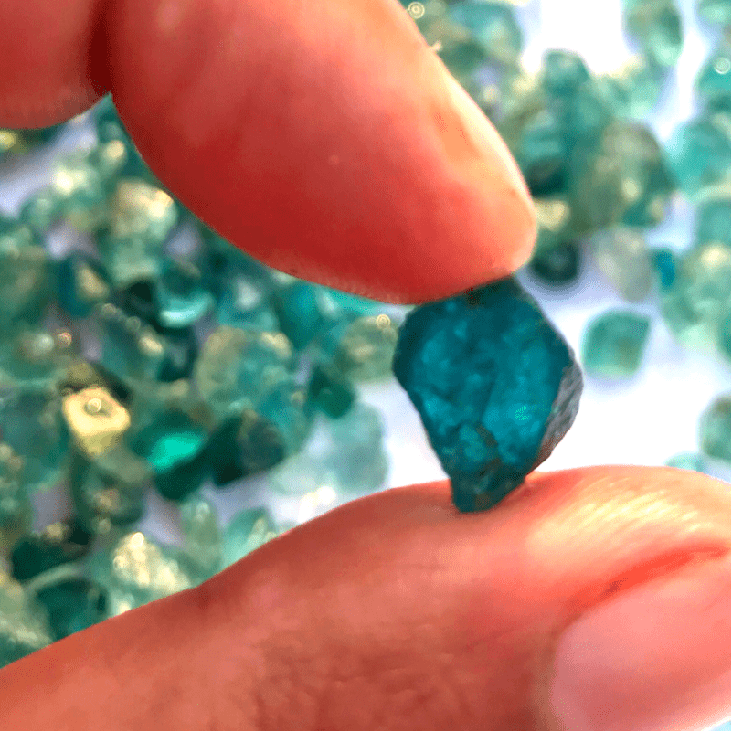 Raw Apatite for Cabbing- Uncut Gems for lapidary