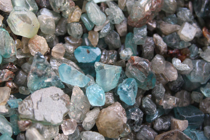 Shop Now Raw Natural Blue Zircons for sale