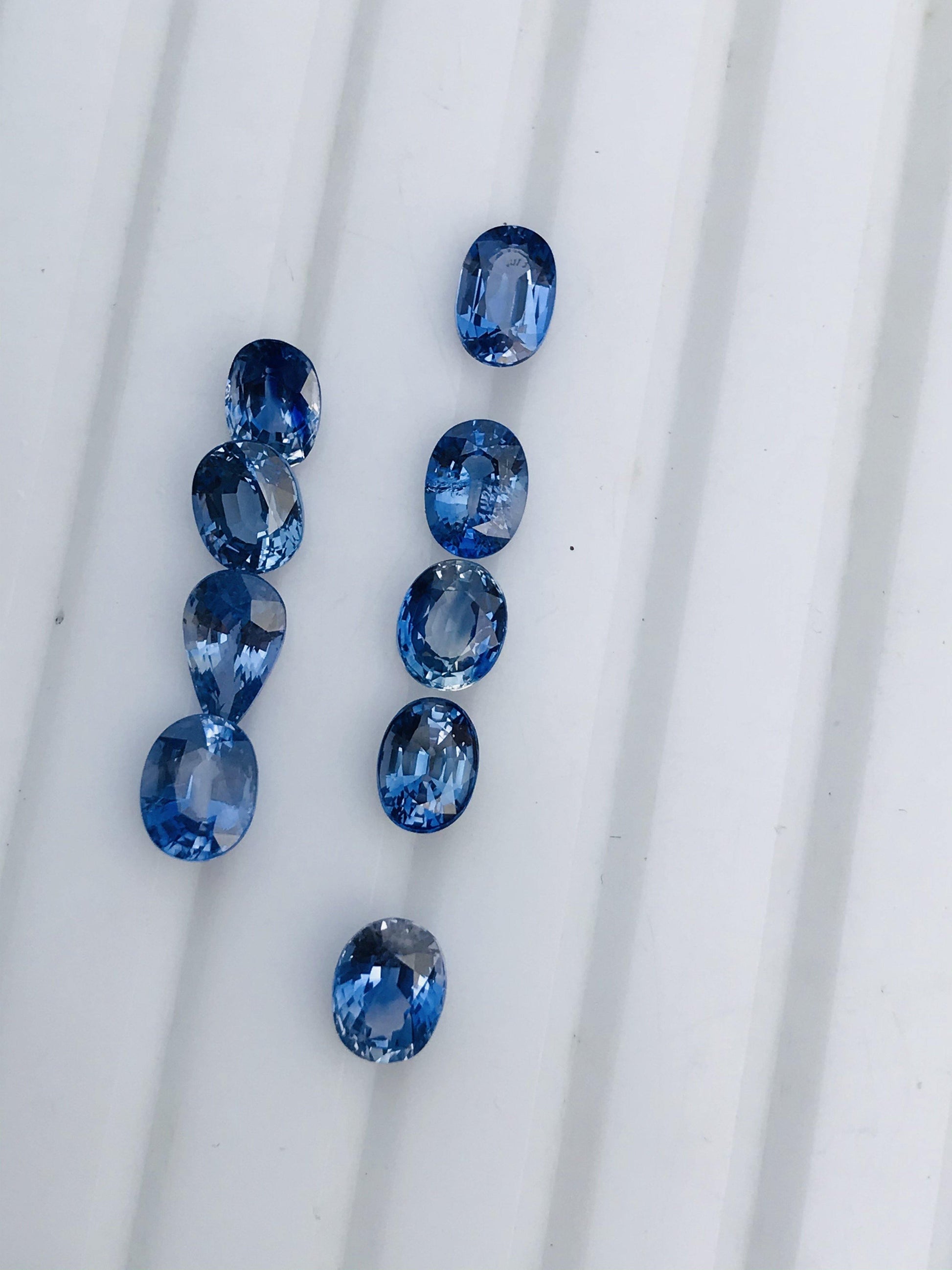 10ct Natural Ceylon Sapphire Gems 9 pieces - Folkmarketgems