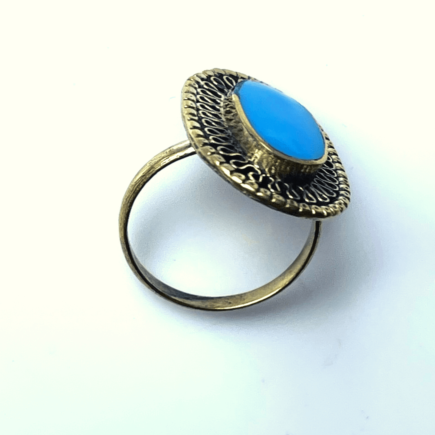 Bohemian stone tribal ring