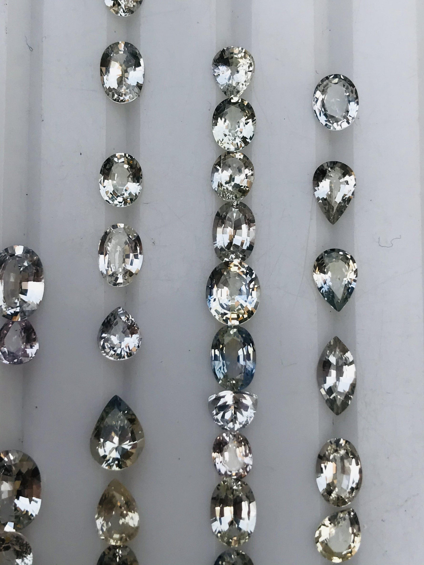 Beautiful White Sapphires instead Diamonds