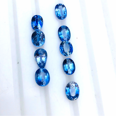 10ct Natural Ceylon Sapphire Gems 9 pieces - Folkmarketgems