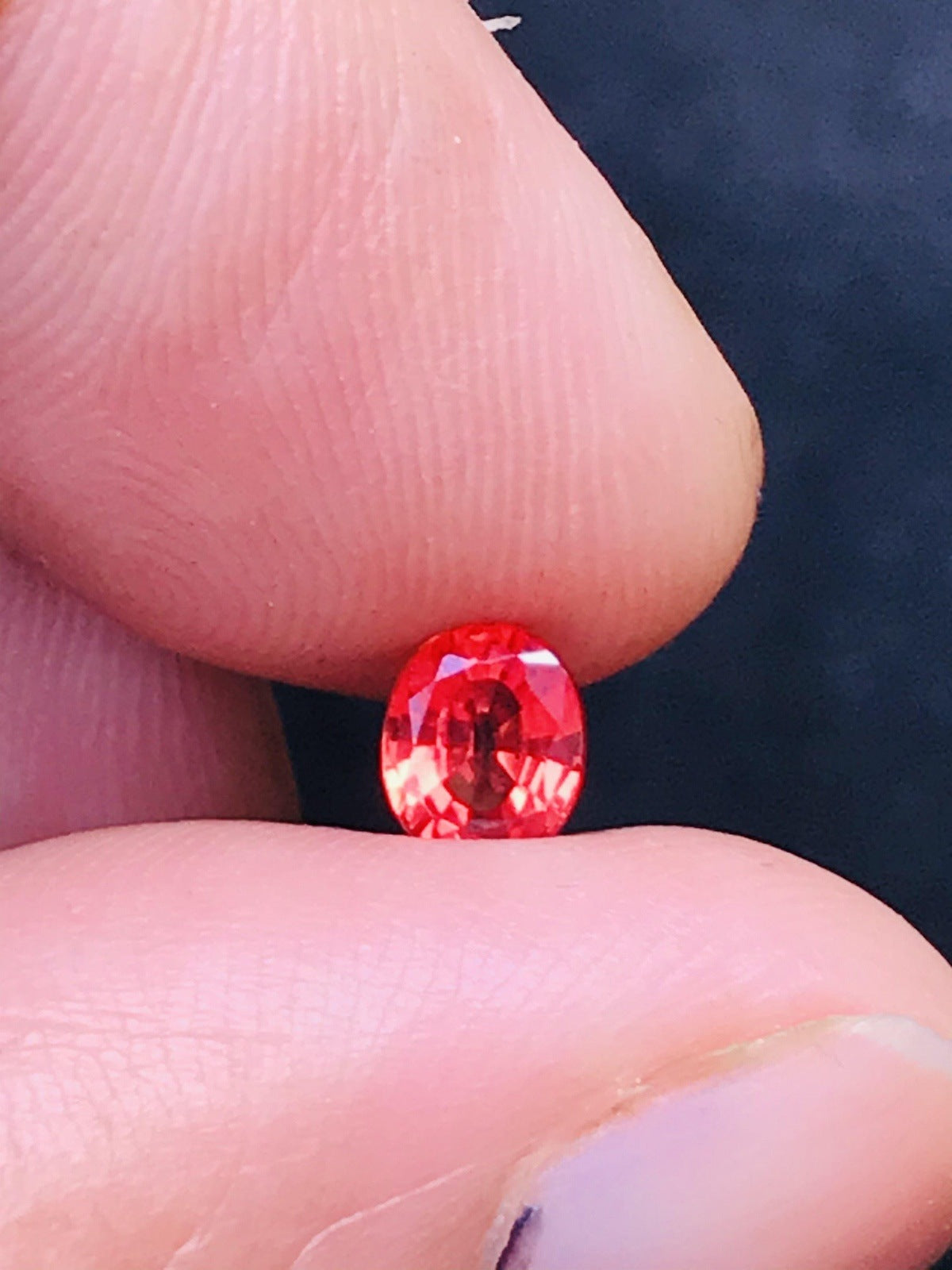 Red Sapphire Beryllium Heated