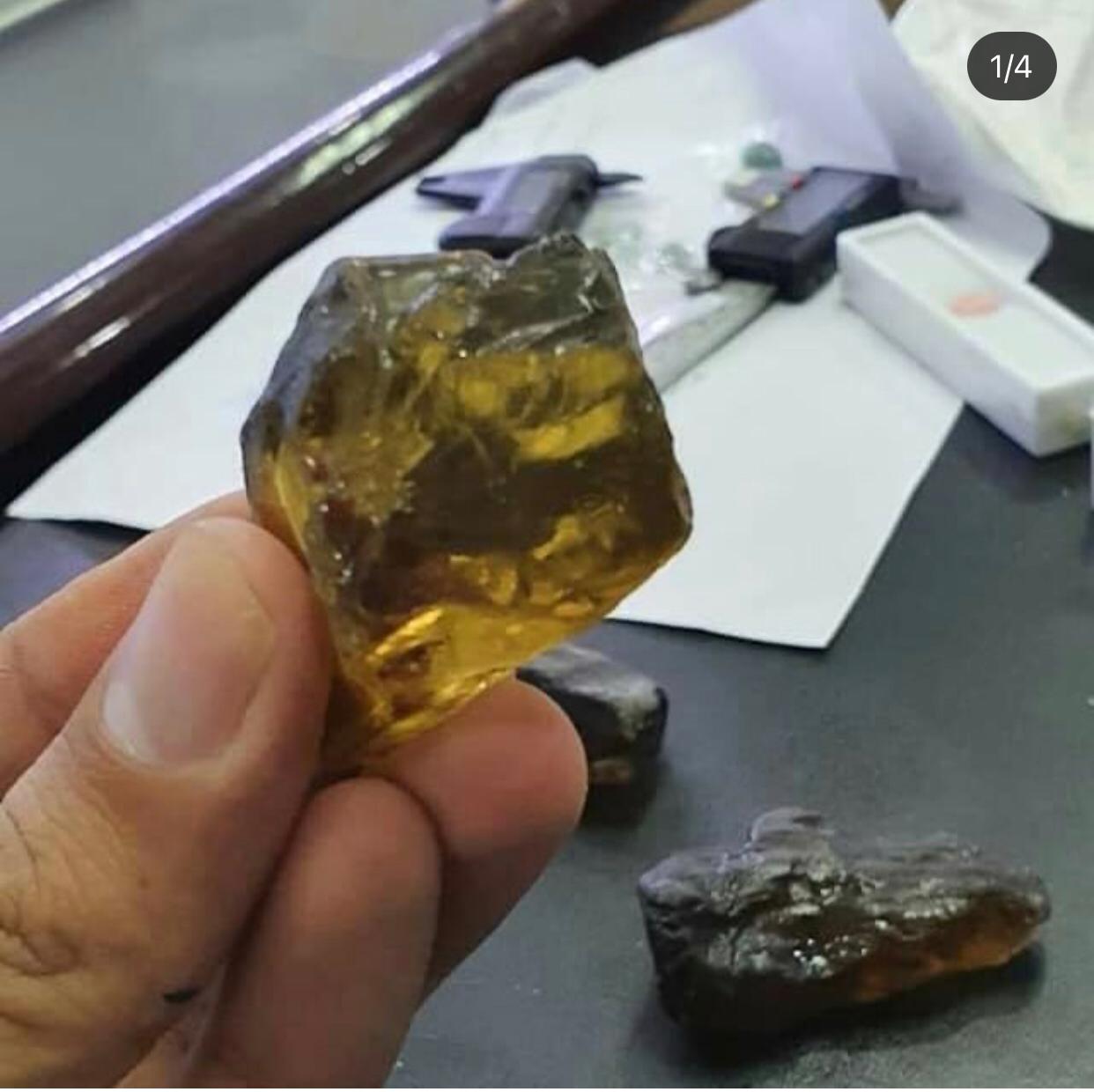 Raw Smoky Citrine for Faceting