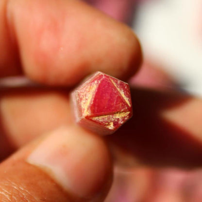 Raw Ruby Crystals for Sale - Corundum Mark - Hexagonal Corundum Mark