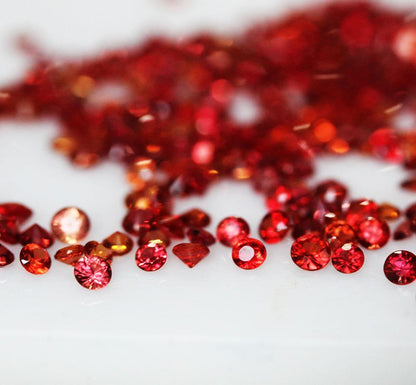natura orangish red sapphires gemstones for sale