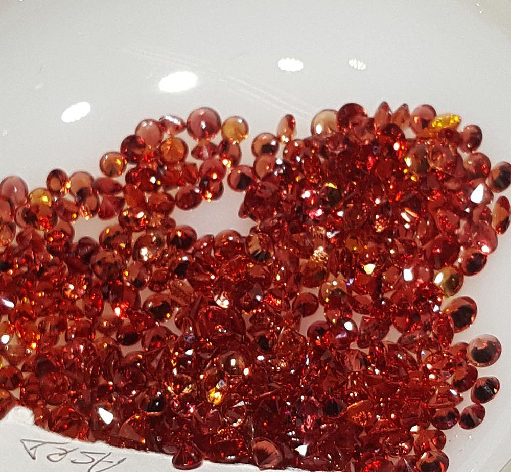 Natural orangish red sapphires gemstone sale online 