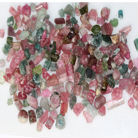 Raw tourmaline crystals lot